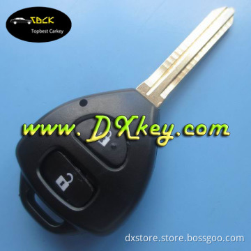 Shock price 2 buttons remote key cover for toyota camry key with TOY43 blade toyota car key covers